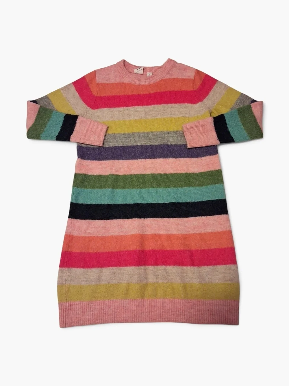 Gap Girls Striped Multicolor Knit Sweater Dress Small